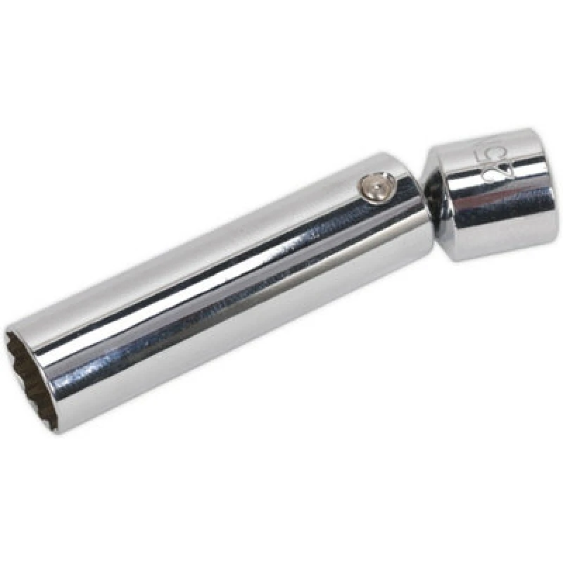 Image of Loops 14mm 12-Point Spark Plug Socket - Universal Joint - 3/8" Sq Drive - Magnetic Multi