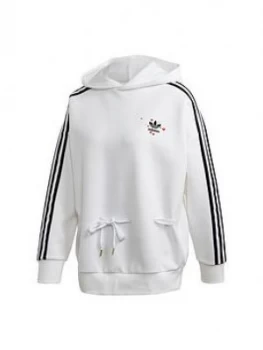 Image of Adidas Originals Pullover Hoodie - White