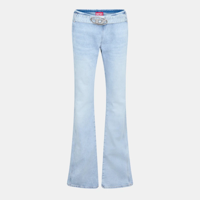 Image of Diesel Womens Bootcut Jeans Blue Denim female 26