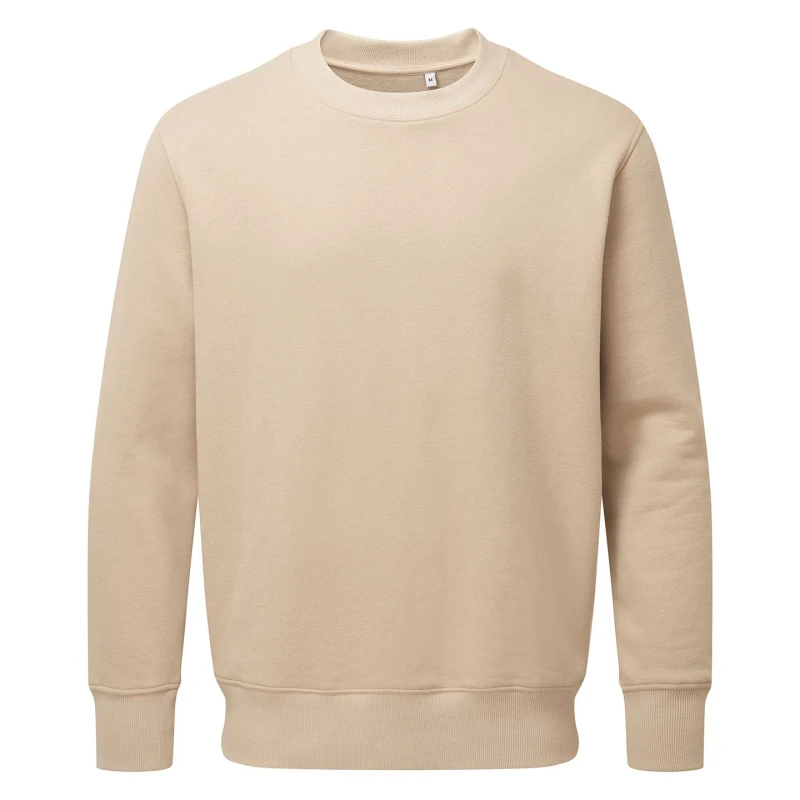 Image of Anthem Mens Plain Sweatshirt in Light Brown Size: XS Light Brown Male XS