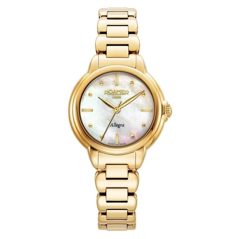 Image of Roamer 977847 47 70 20 Allegra Gold Plated Bracelet Watch - W60287