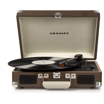 Image of Crosley Cruiser Deluxe Portable Turntable - Tweed
