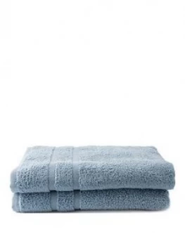 Image of Silentnight Set Of 2 Zero Twist Bath Towels