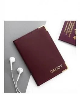 Image of Personalised Luxury Leather Passport Cover