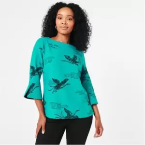 Image of Biba BIBA Contour Cuff Shell Blouse - Green