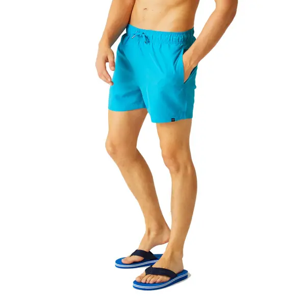 Image of Regatta Mens Mawson III Quick Drying Swimming Shorts 3XL- Waist 46-48', (117-122cm) Fluro Blue RMM016-3FN-3XL