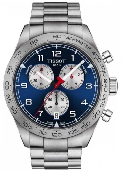 Image of Tissot PRS 516 Chronograph Blue Dial Stainless Steel Watch
