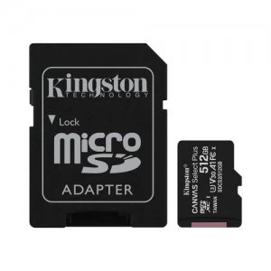 Image of Kingston Canvas Select Plus 512GB Micro SDCX Memory Card