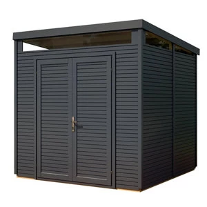 Image of Rowlinson 8 x 8 Pent Security Shed Painted - Anthracite