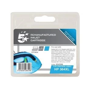 Image of 5 Star Office HP 364XL Cyan Ink Cartridge