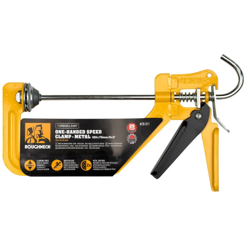 Image of Roughneck One Handed Metal Jaw Turbo Clamp 150mm 75mm 38-011