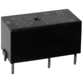 Image of PCB relays 5 Vdc 5 A 2 makers Omron G6B 2214P US 5