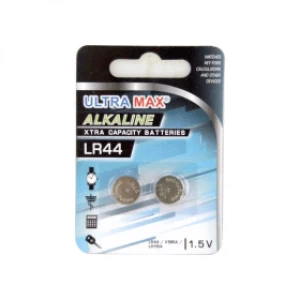 Image of UltraMax V13GA LR44 Alkaline Batteries (2 Pack)