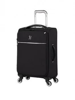 Image of IT Luggage Glint Cabin Black/White Trim Suitcase
