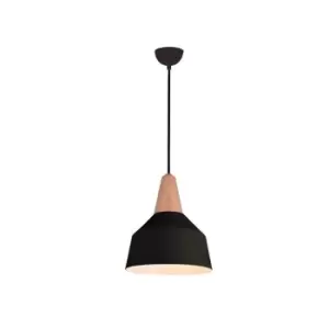 Image of Razgrad Dome Ceiling Pendant Light 1x E27 Black