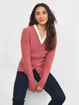Image of Joe Browns Elegant And Sweet Cardigan -pink, Pink, Size 8, Women