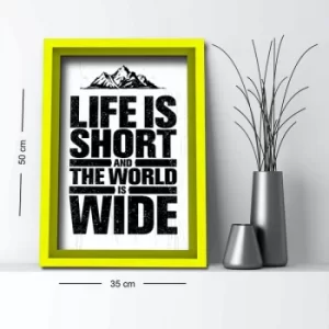 Image of 3550AHS-052 Multicolor Decorative Framed MDF Painting