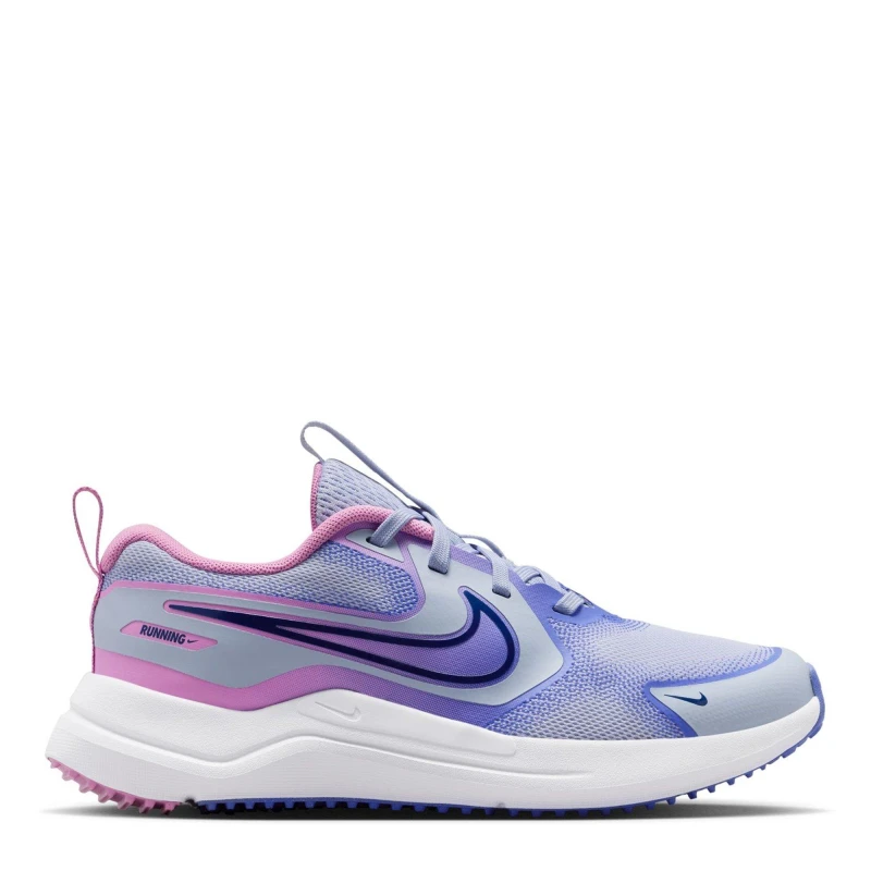 Image of Nike Cosmic Running Shoes Juniors Ghost/Pink female 5 (38)
