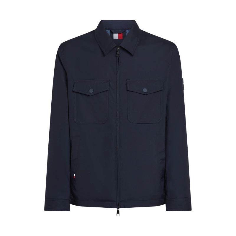 Image of Tommy Hilfiger Mens Padded Shirt Jacket Overshirt Desert Sky DW5 male S