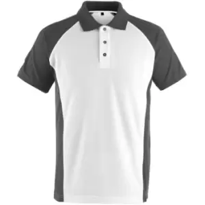 Image of Mascot - unique Poloshirt White - Medium - White/Black