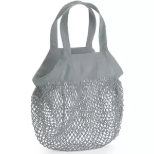 Image of Westford Mill Mini Mesh Tote Bag (One Size) (Grey) - Grey