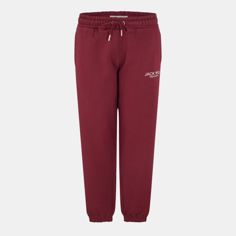 Image of Jack Wills Bayton Relaxed Joggers Womens Burgundy female 10 (S)