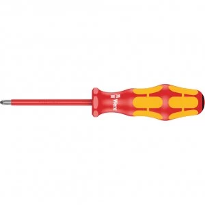 Image of Wera Kraftform 165I VDE Insulated Pozi Screwdriver PZ1 80mm