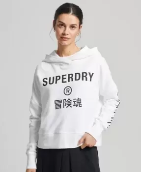 Image of Superdry Code Core Sport Crop Box Hoodie