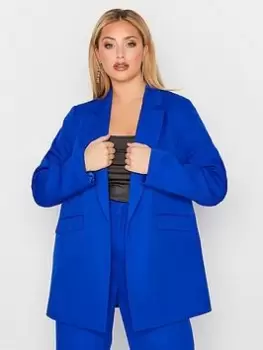 Image of Yours Tailored Blazer Cobalt, Blue, Size 28, Women