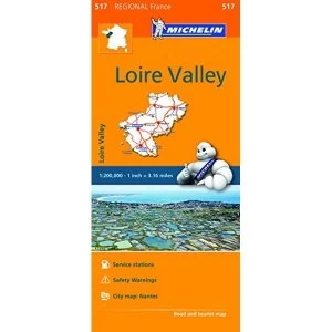 Image of Pays de la Loire - Michelin Regional Map 517 Map Sheet map 2016