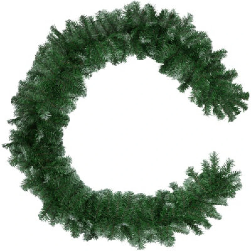 Image of Tectake Christmas Garland - Artificial With Frosted Tips, 2.7 M - Green