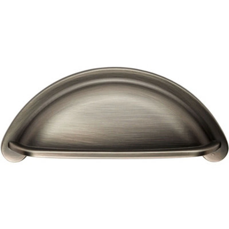 Image of Loops Cabinet Cup Pull Handle 94 x 41.5mm 76mm Fixing Centres Gun Metal Multi unisex