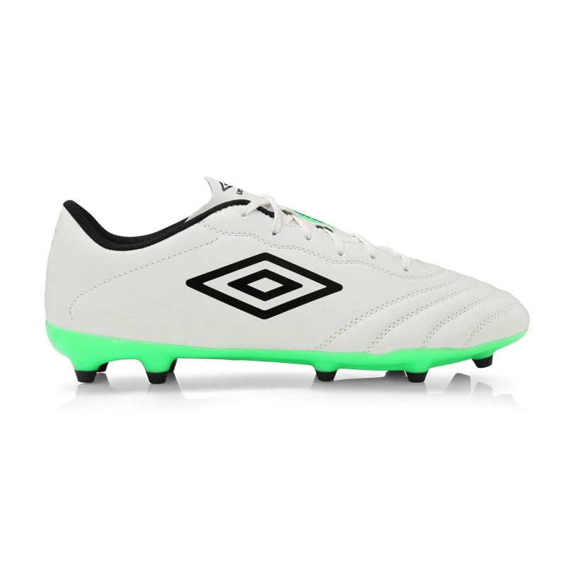 Image of Umbro Tocco III Club FG Football Boots White Green male UK 8