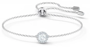 Image of Swarovski Angelic Rhodium Plated Bracelet White Jewellery