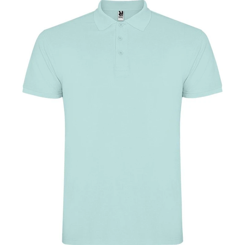 Image of ROLY ROLY Men Star Short-Sleeved Polo Shirt in Mint Size: Small Mint S Male 5063527199072