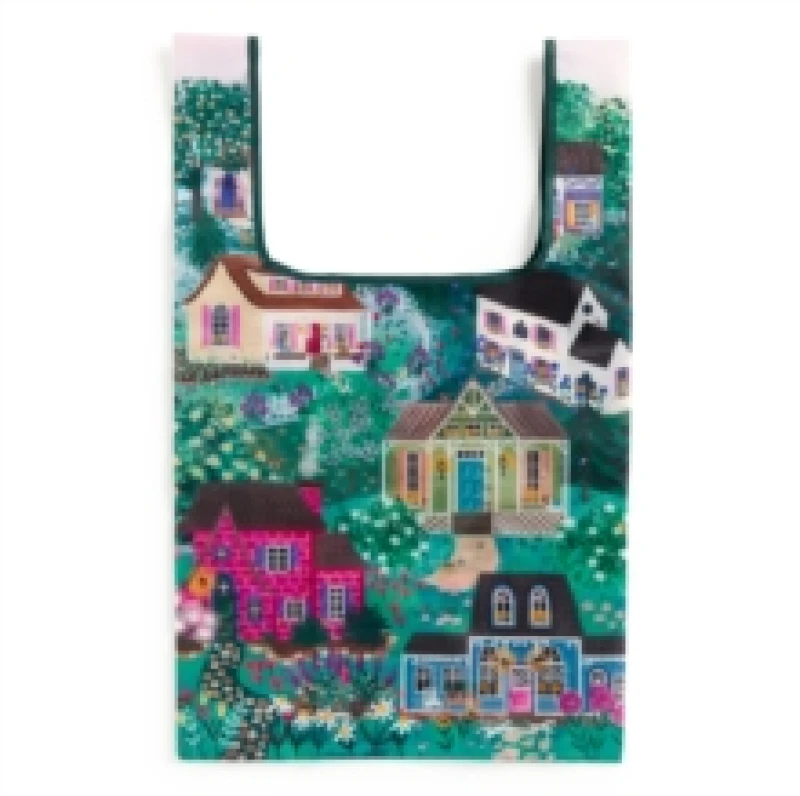 Image of Joy Laforme Cottage Hills Packable Nylon Tote Bag. Novelty book. By Joy Laforme Books
