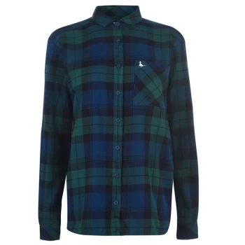 Image of Jack Wills Blissford Boyfriend Check Shirt - Green