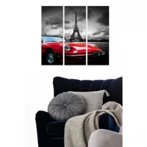 Image of MDF73926095_2 Multicolor Decorative MDF Painting (3 Pieces)