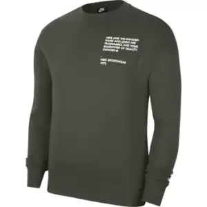 Image of Nike Sportswear Mens Swoosh Crew - Green