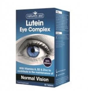 Image of Natures Aid Lutein Eye Complex 90 Tablets