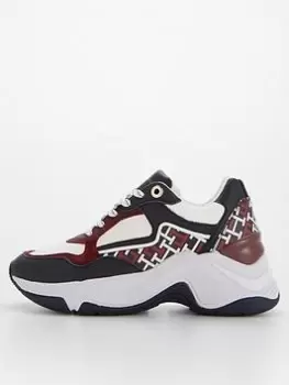 Image of Tommy Hilfiger Chunky Wedge Trainer - Multi, Size 37, Women