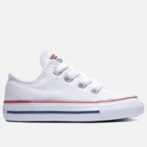 Image of Converse Toddlers Chuck Taylor All Star Ox Trainers - White - UK 6 Toddler - White