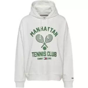 Image of Tommy Jeans Tjw Rlxd Tennis Club Hoodie - Cream