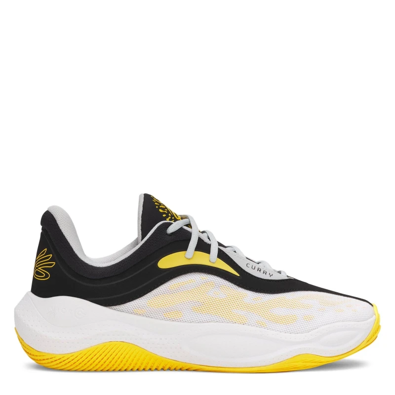 Image of Under Armour Curry Splash 25 Basketball Trainers Adults Black/Wht/Taxi male 7 (41)