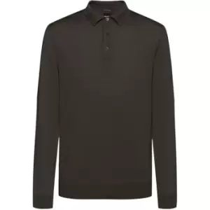 Image of Boss Bono Polo Sweater - Green