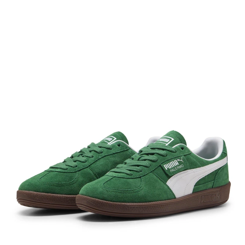 Image of Puma PUMA Palermo Mens Trainers Green/Gum male 9.5 (44)