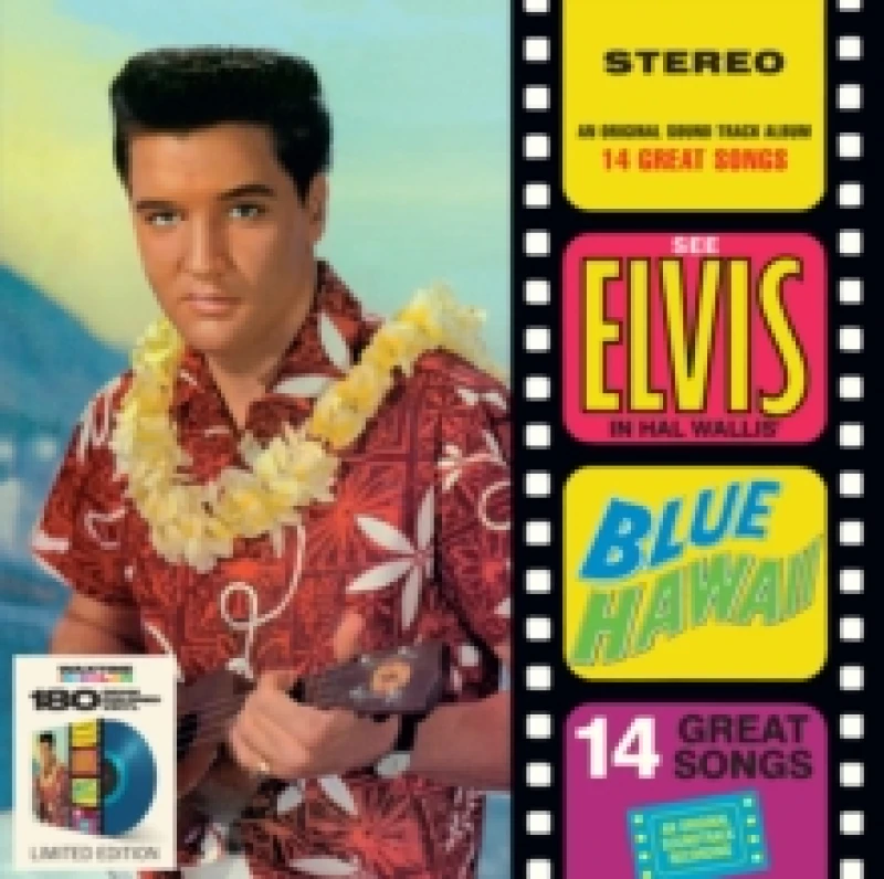Image of Elvis Presley Blue Hawaii [Limited Edition Blue Vinyl] LP Black unisex