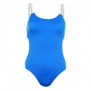 Image of Calvin Klein Open One Piece Swimsuit - Nautical Blue