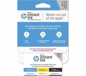 Image of HP Instant Ink 15 GBP Prepaid Card