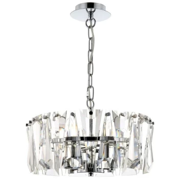 Image of Maytoni Lighting - Puntes Ceiling Pendant Lamp Chrome, 4 Light, E14